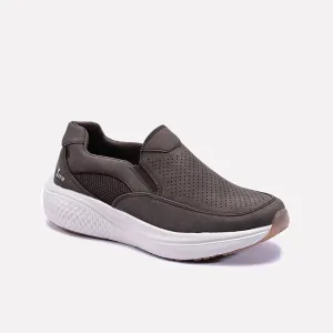 Kinetic Brown Slip On Sneakers 0120494