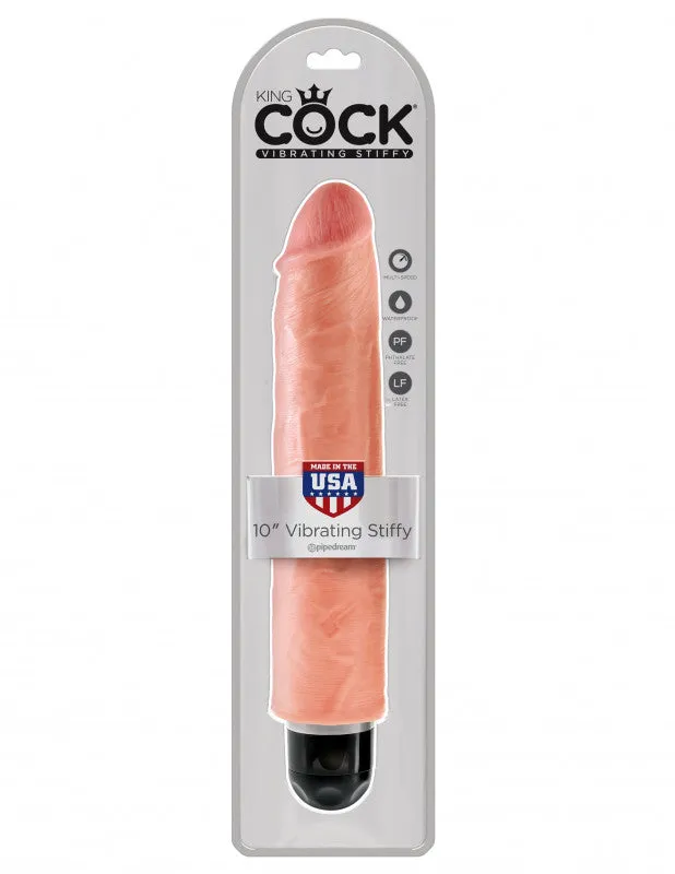 King 10" Vibrating Flesh