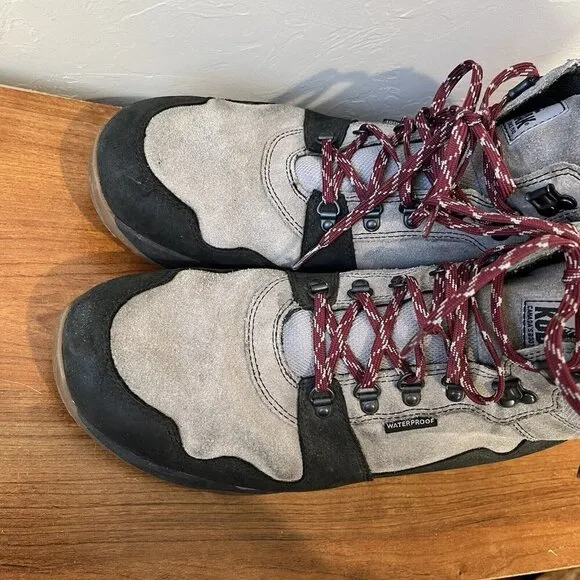 Kodiak Stave Leather Mid cut Boot Hiking Mens 12 Outdoor Gorpcore Lace Up Grey