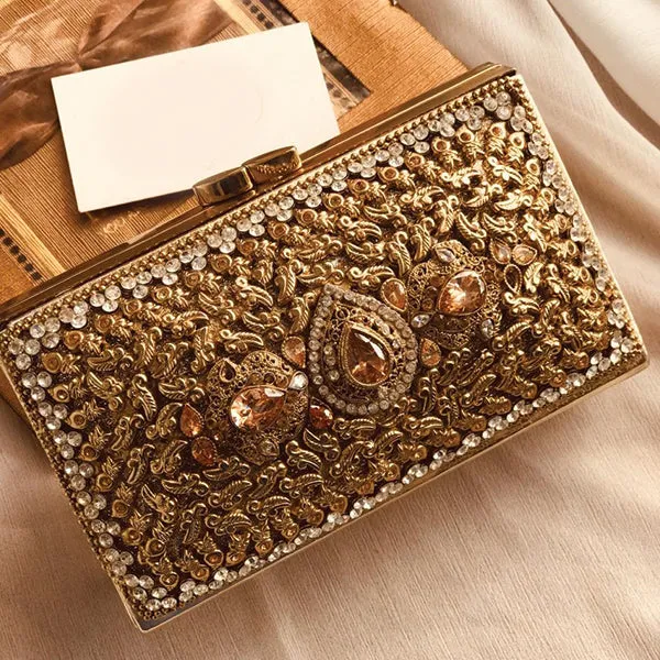 Latest Hand Purse Random Design & Dark Multicolors For Womens 53461