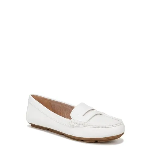 LifeStride Womens Riviera Slip On Loafers Bright White 10 W