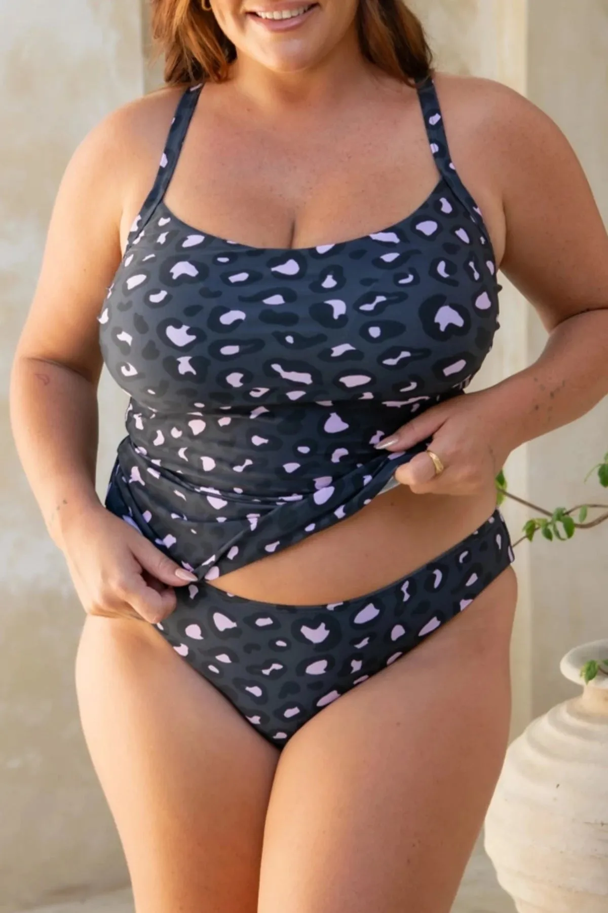 Luna 90s Bikini Bottom - Mellow Leopard