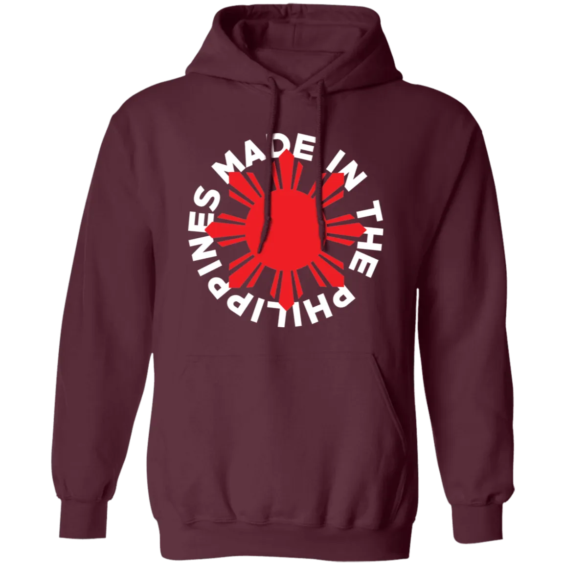 Made in the Philippines Red Sun Unisex Pullover Hoodie