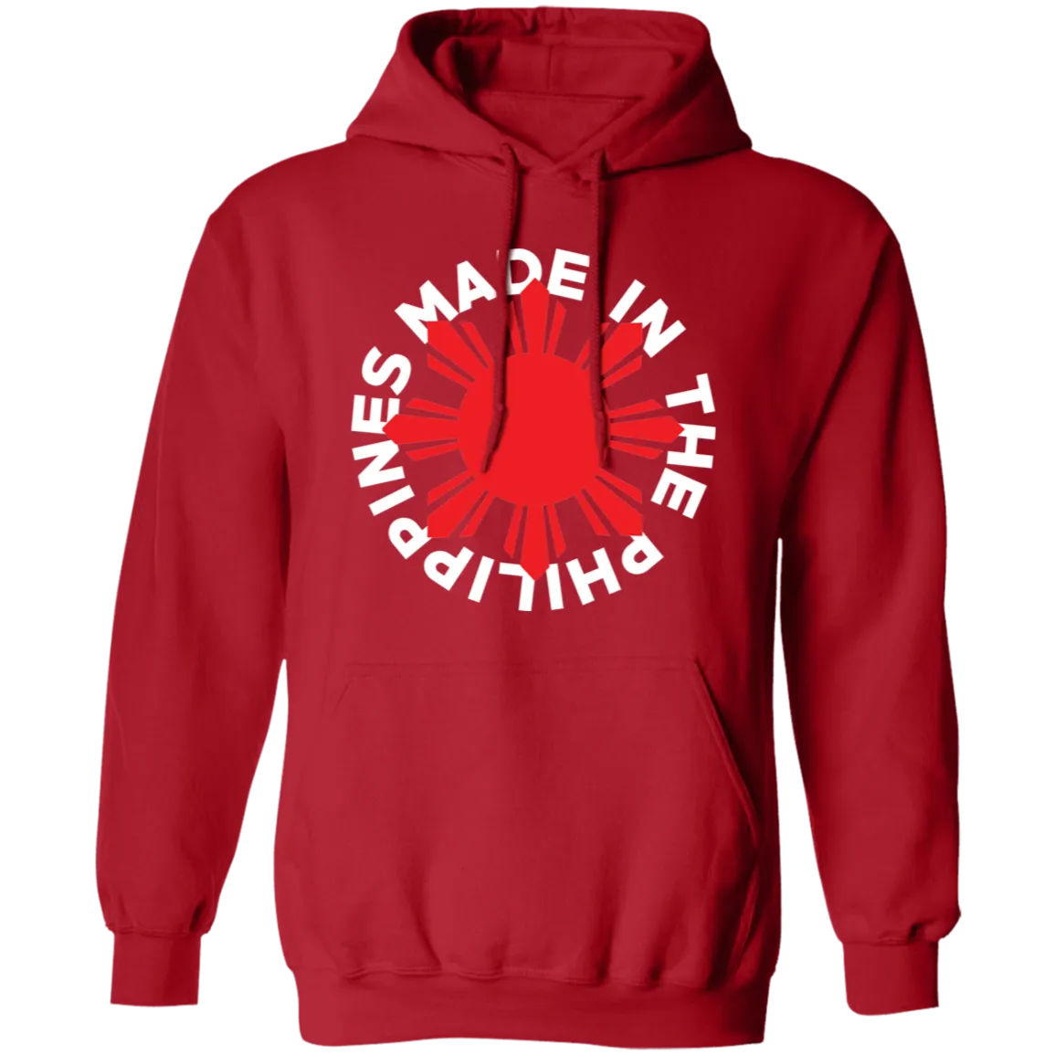Made in the Philippines Red Sun Unisex Pullover Hoodie