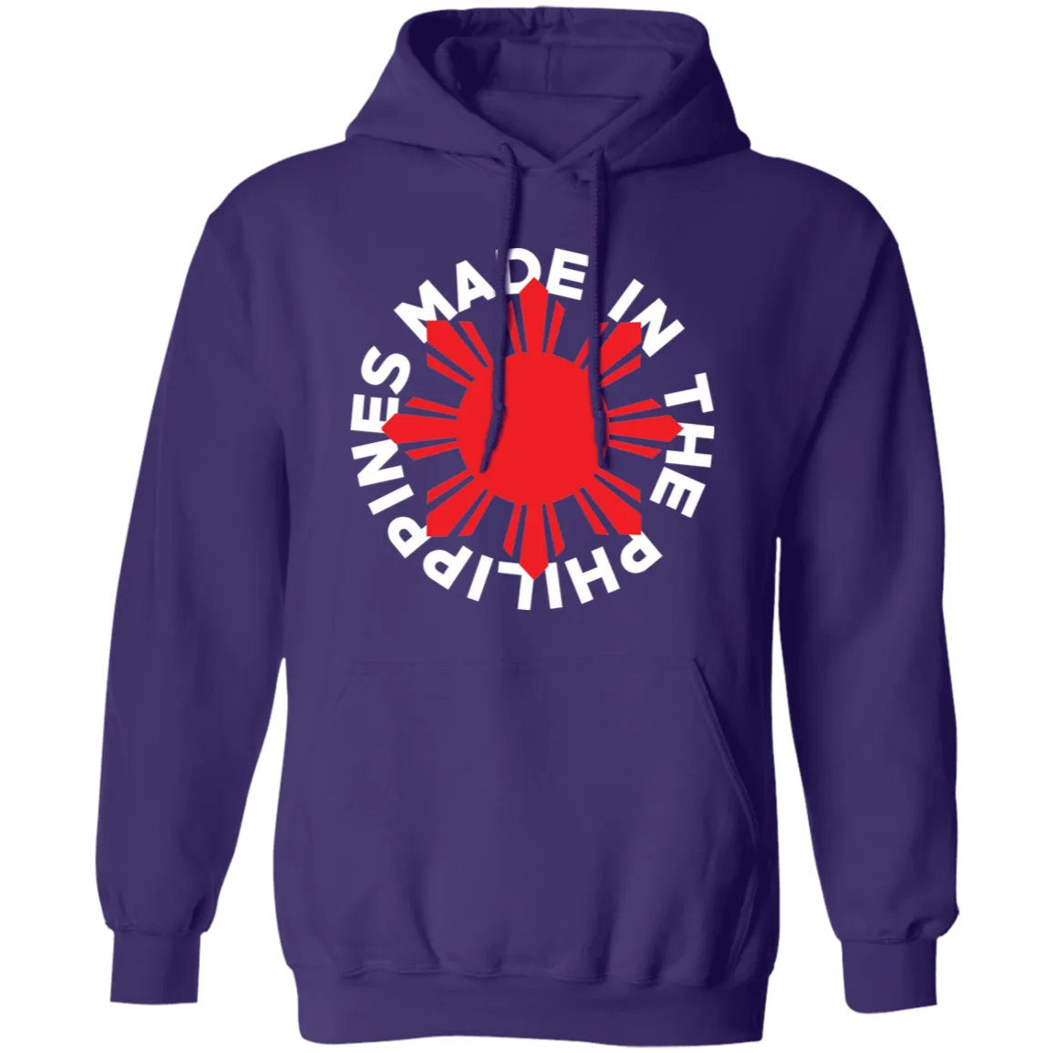 Made in the Philippines Red Sun Unisex Pullover Hoodie