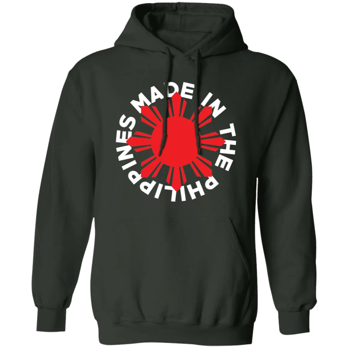 Made in the Philippines Red Sun Unisex Pullover Hoodie