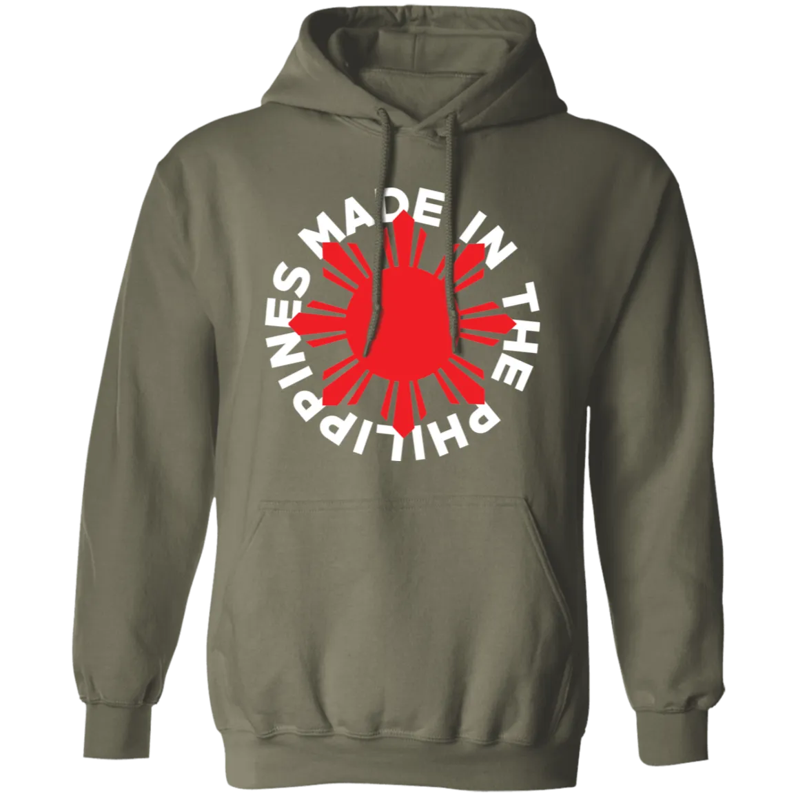 Made in the Philippines Red Sun Unisex Pullover Hoodie