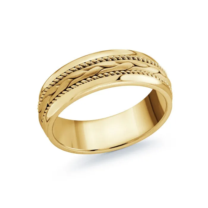 Mardini 14K Gold Woven Mens Band