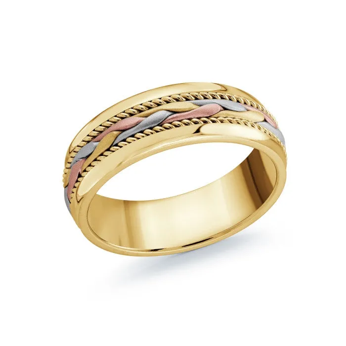 Mardini 14K Gold Woven Mens Band