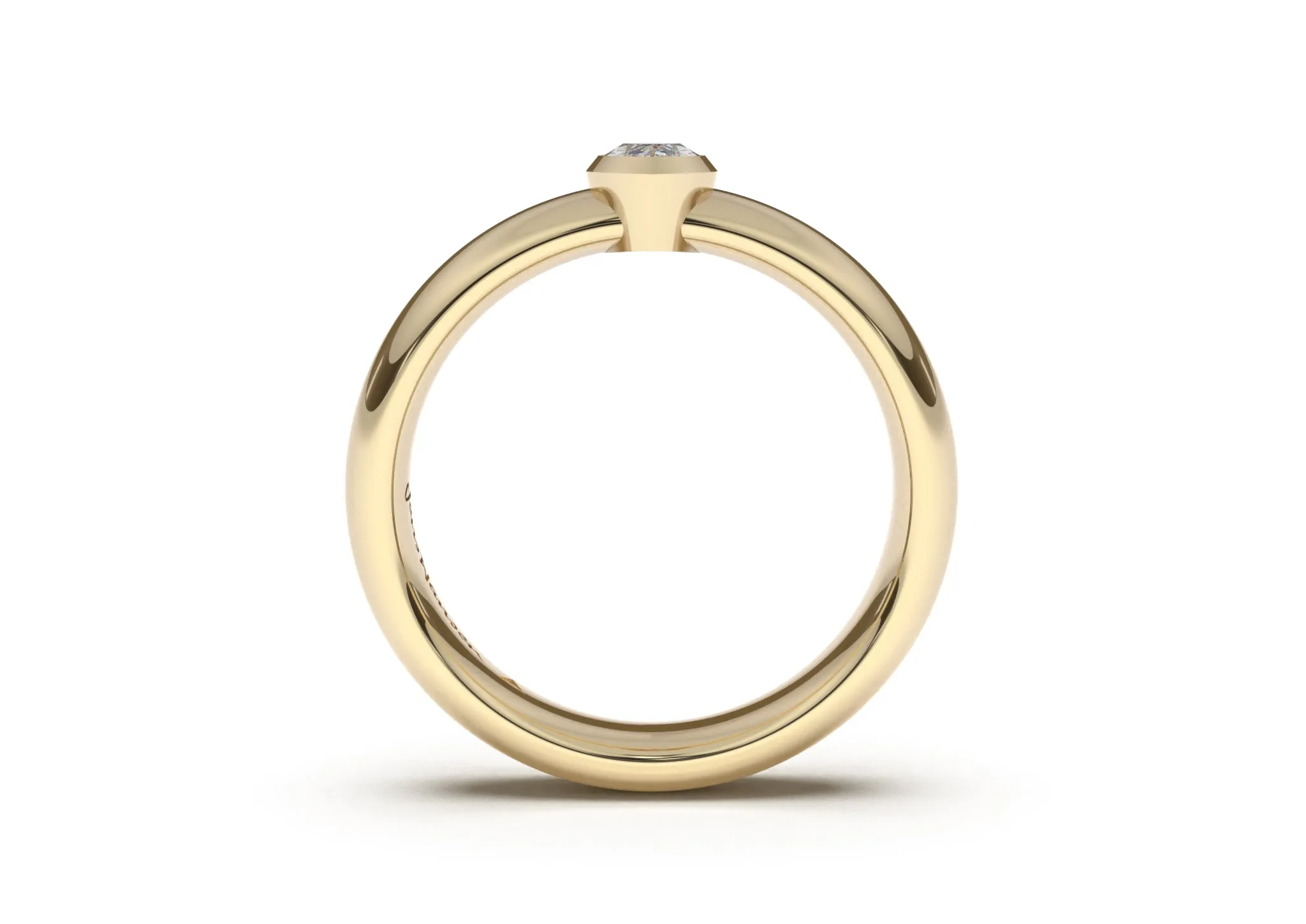 Marquise Elegant Engagement Ring, Yellow Gold
