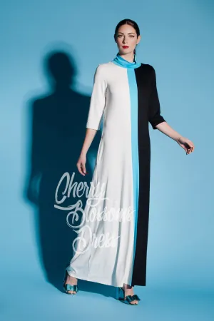 Maxi Summer dress with pockets, Loose Maxi Dress, A line dress, Maxi Dress with Sleeves, Plus size Dress, Turtleneck Dress