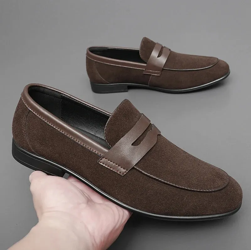 Men’s Vintage Vegan Leather Slip On Loafers | Eco-Friendly Materials