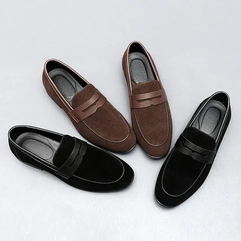 Men’s Vintage Vegan Leather Slip On Loafers | Eco-Friendly Materials
