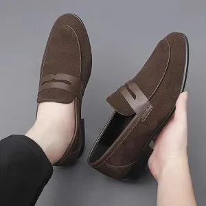 Men’s Vintage Vegan Leather Slip On Loafers | Eco-Friendly Materials