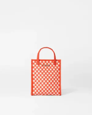 Micro Woven Box Tote | Sandshell Poppy