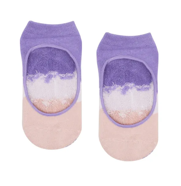 MoveActive Slide On Non Slip Grip Sock - Waffle Purple