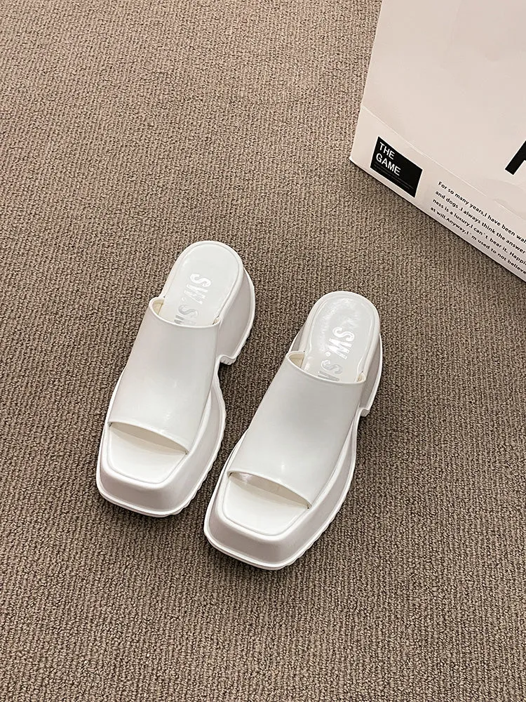 Muffin Cake-100 Platform Creepers Slippers