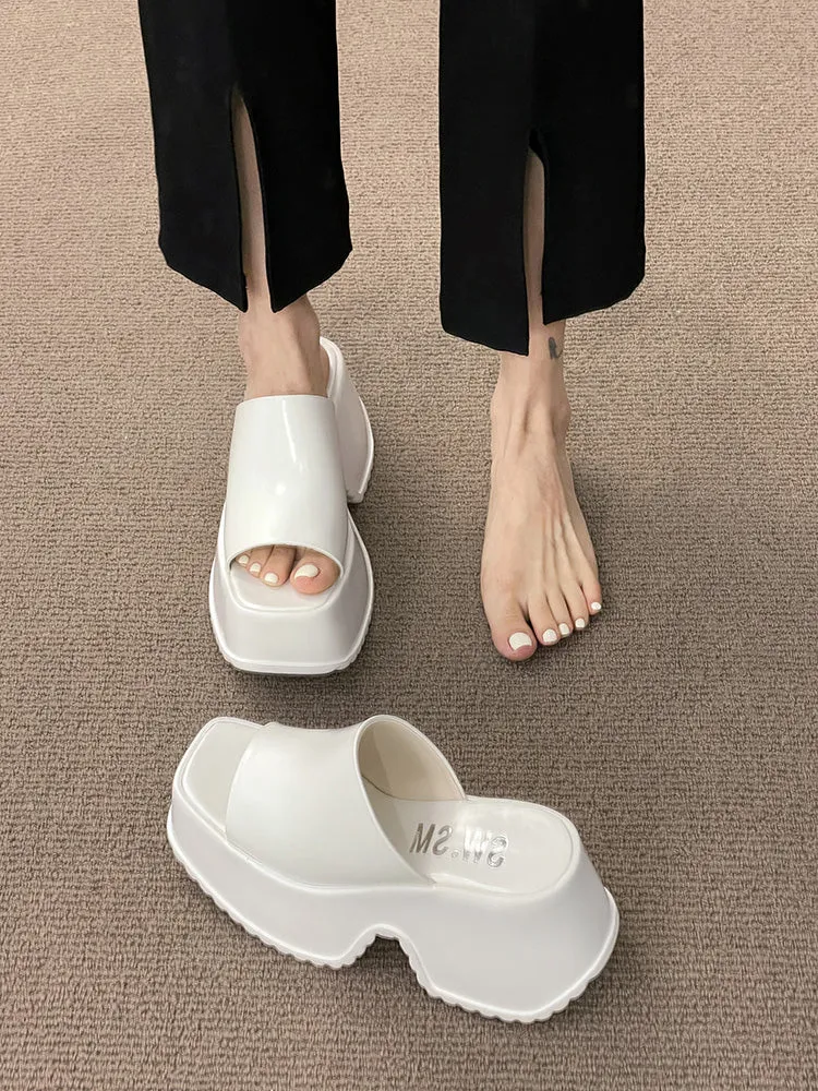 Muffin Cake-100 Platform Creepers Slippers