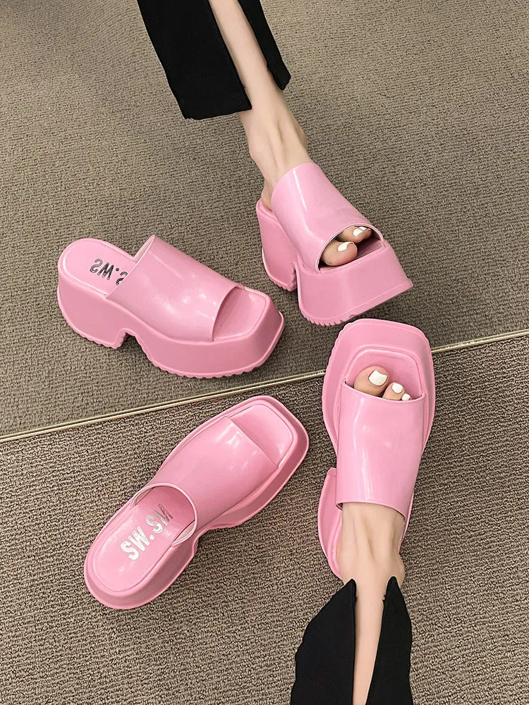 Muffin Cake-100 Platform Creepers Slippers