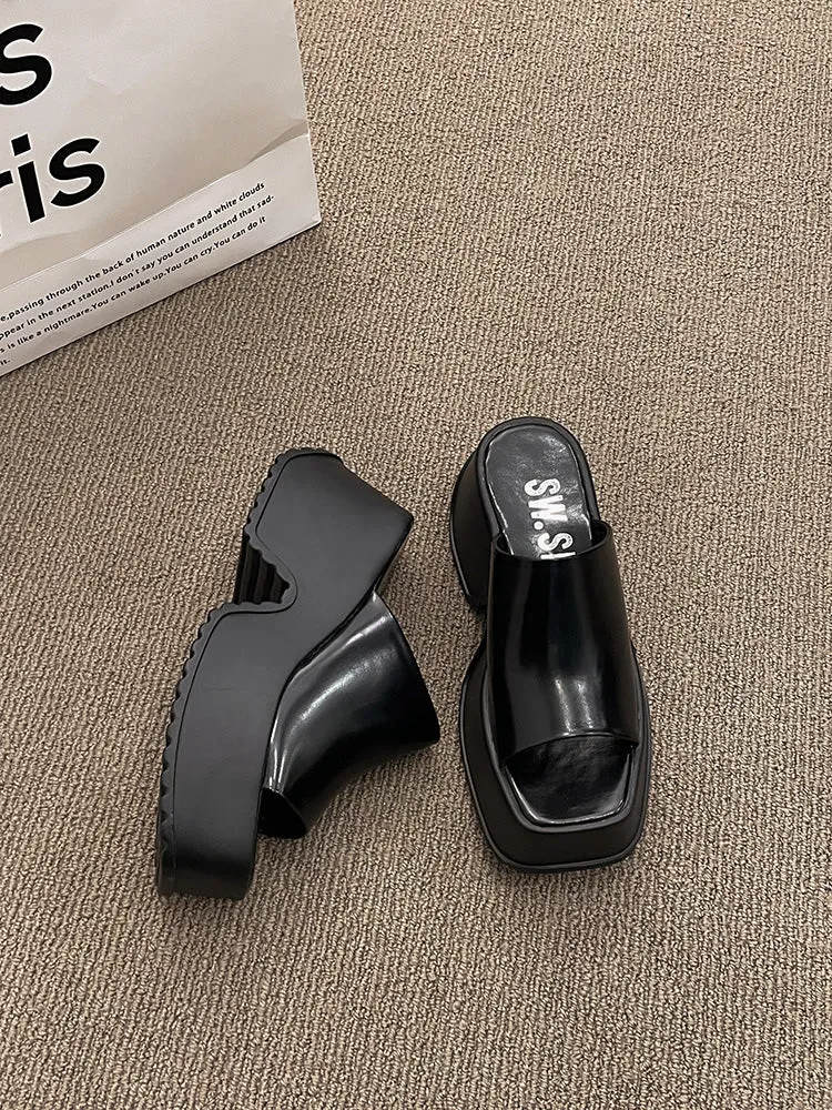 Muffin Cake-100 Platform Creepers Slippers