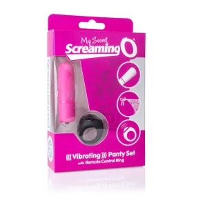 My Secret Screaming O Vibrating Panty Set - Pink - Each