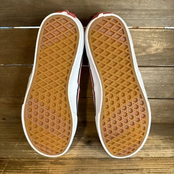 New Big Kids Vans Asher Classic Slip On Skateboarding Sneakers‎ Shoes Size 4 Y