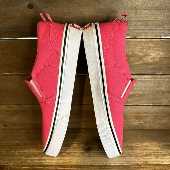 New Big Kids Vans Asher Classic Slip On Skateboarding Sneakers‎ Shoes Size 4 Y