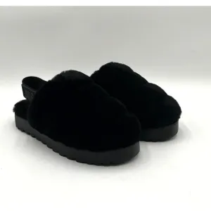 NEW UGG Super Fluff Women's Slippers Black US Size 5 1121751 NEW IN BOX