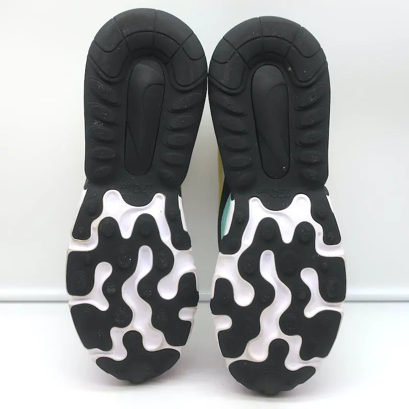Nike Air Max 270 React Geometric Art Sneakers White/Violet Size 9 AT6174-101