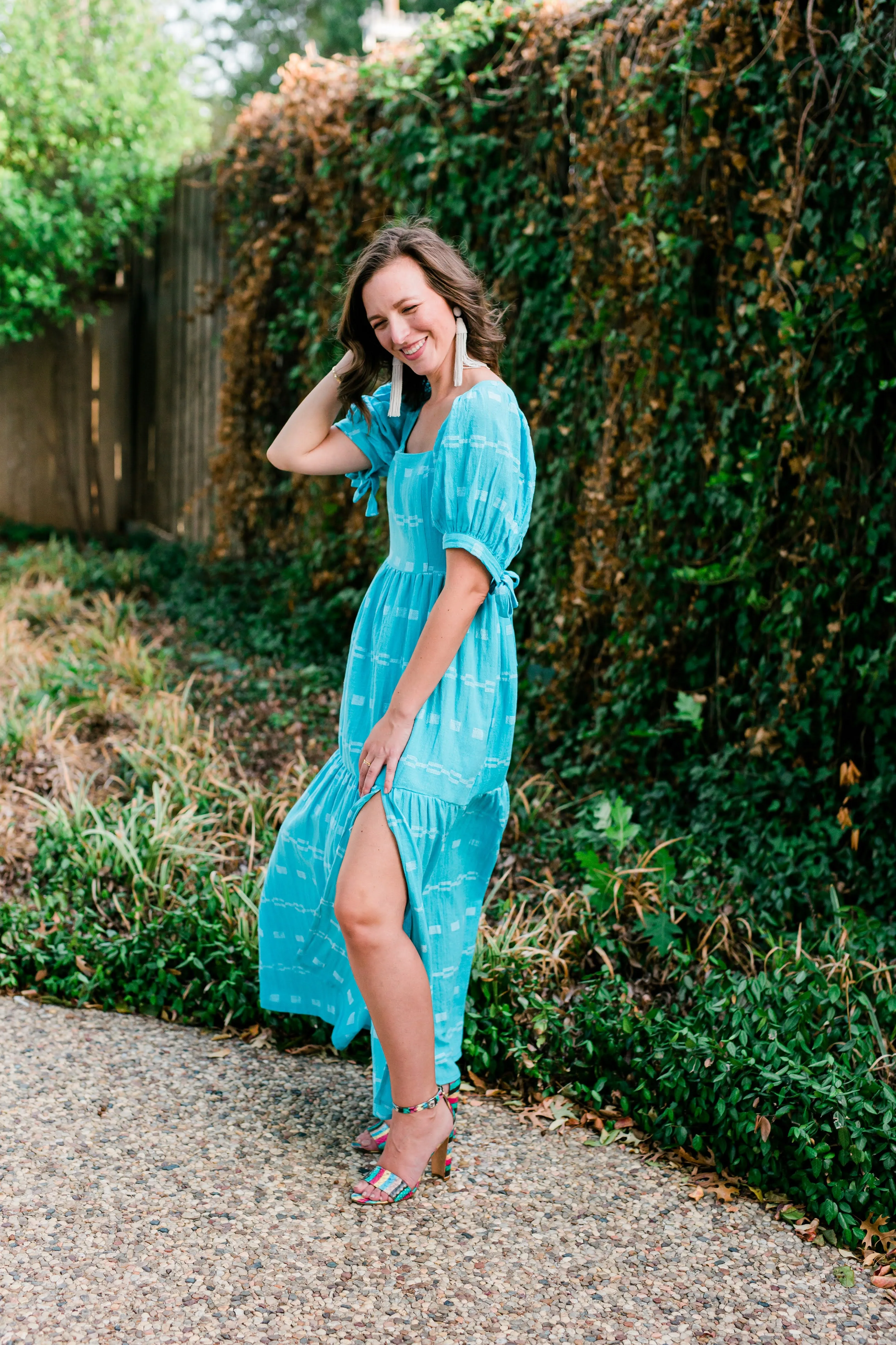Nina Dress in Turquoise