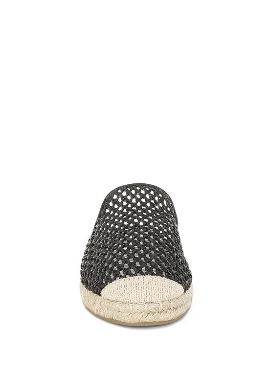 Nongai Raffia Espadrilles Mules