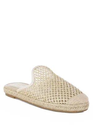 Nongai Raffia Espadrilles Mules