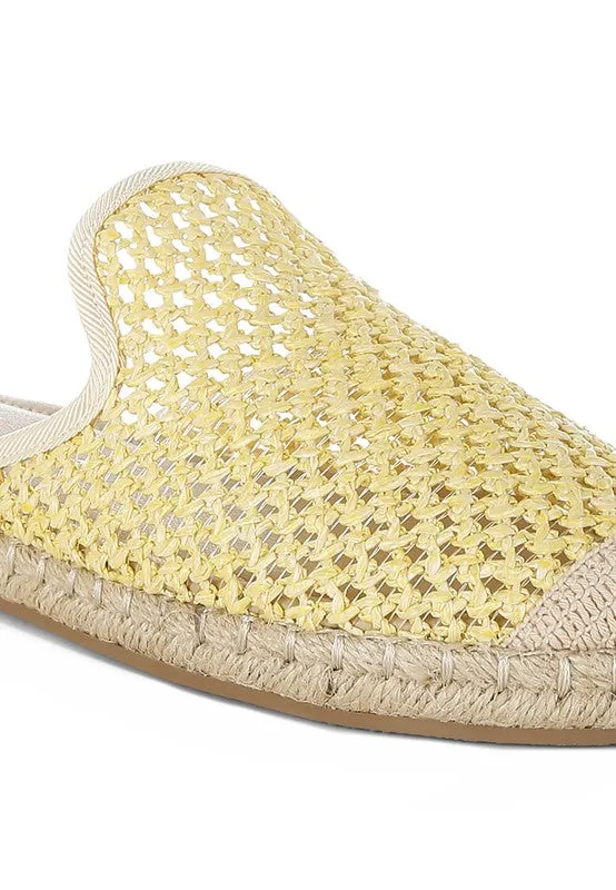 Nongai Raffia Espadrilles Mules