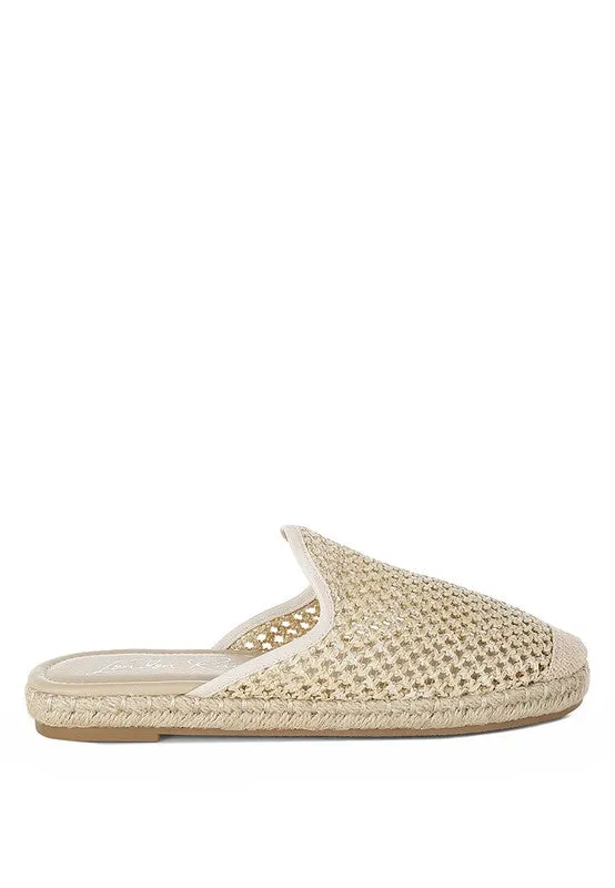 Nongai Raffia Espadrilles Mules