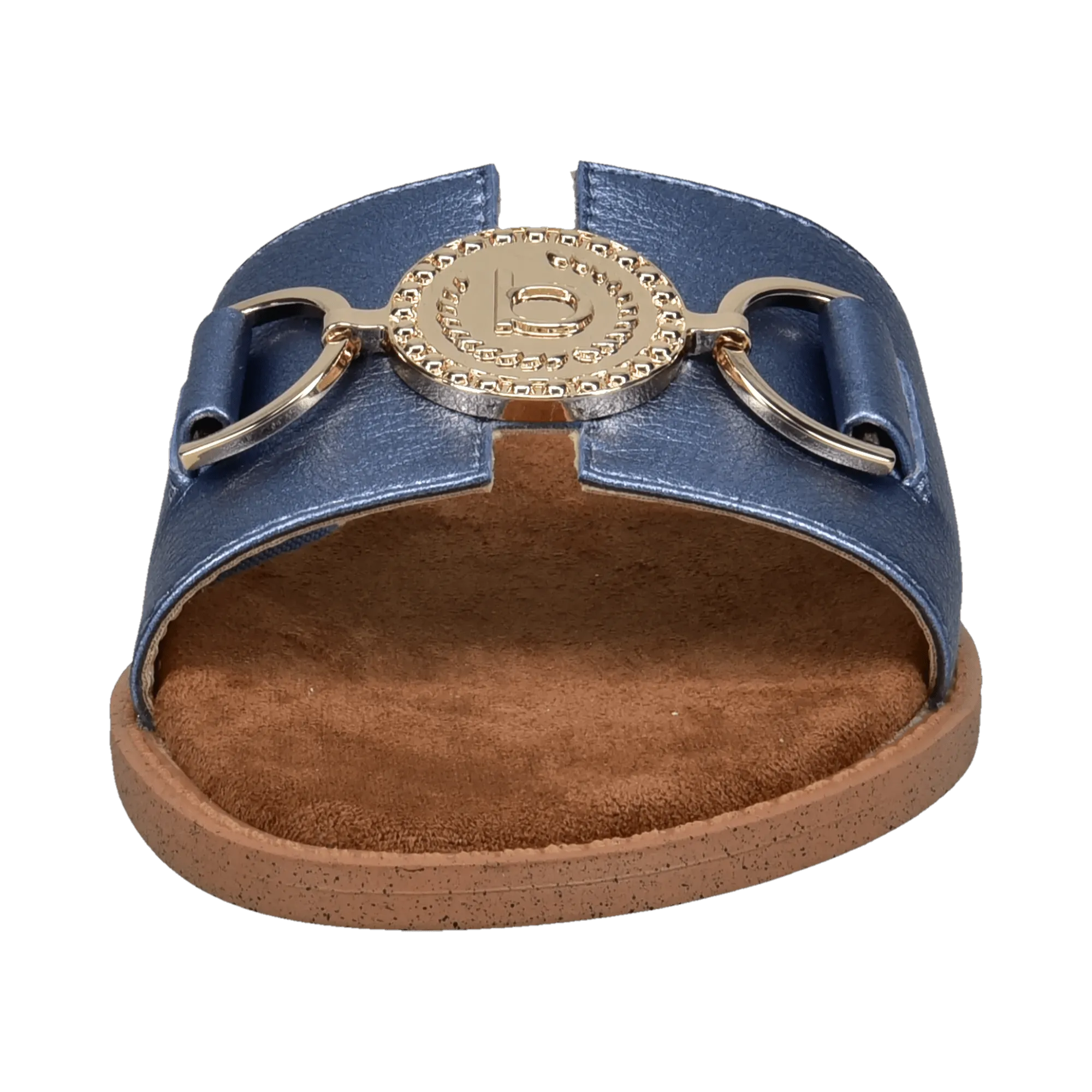 Pantoletten blau