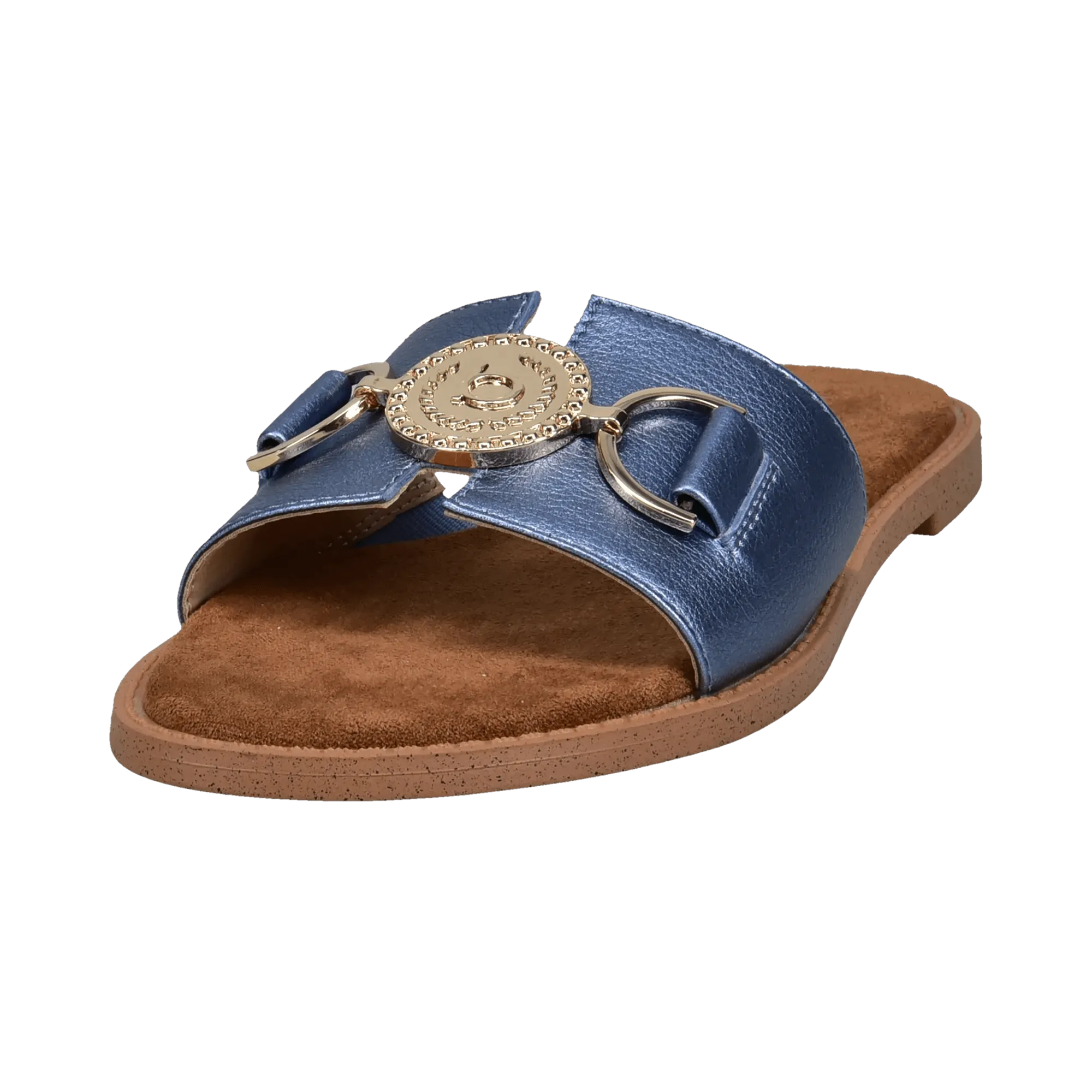 Pantoletten blau
