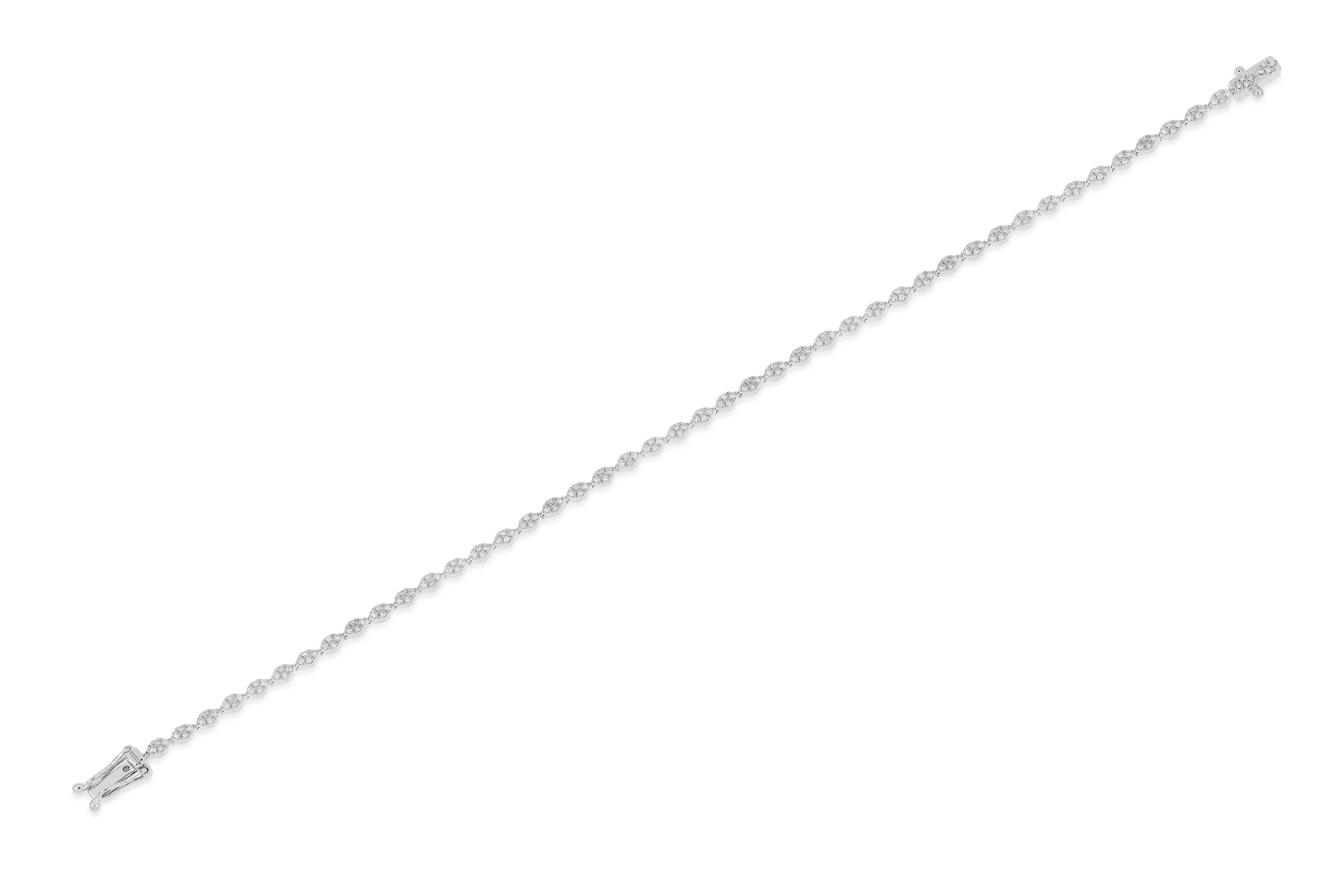 Pavé Diamond Marquise Eternity Bracelet