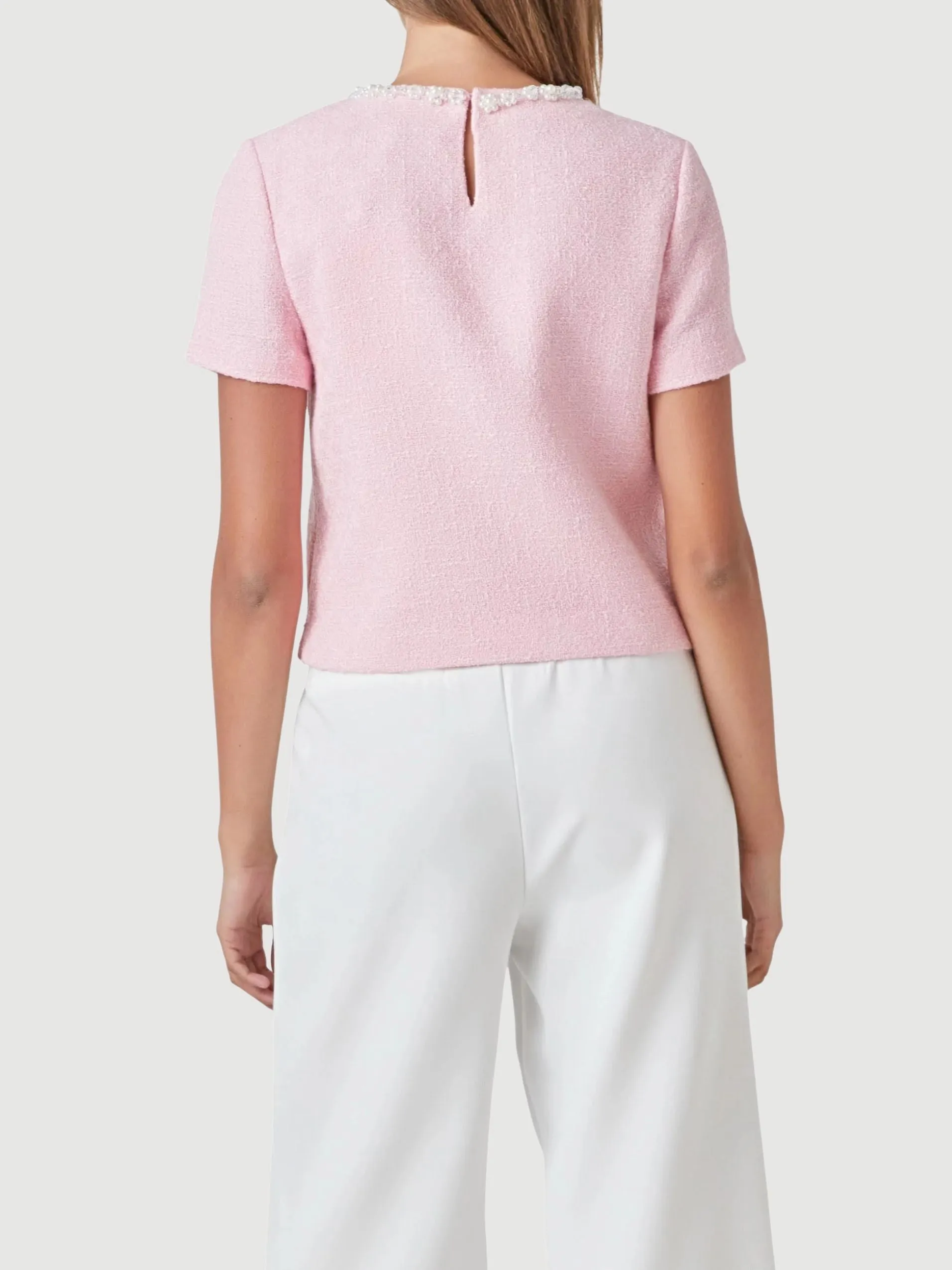 Pearl Trim Top