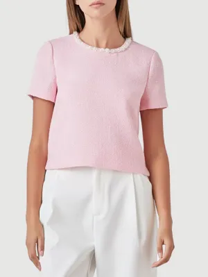 Pearl Trim Top