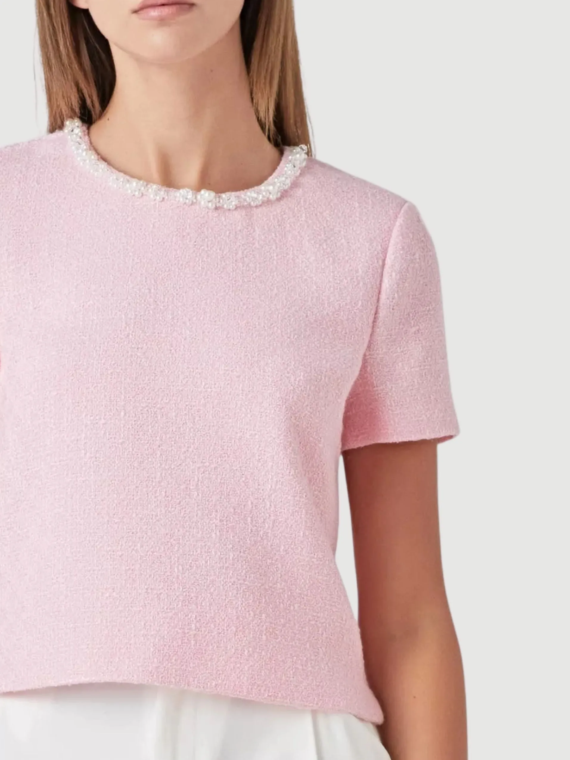 Pearl Trim Top