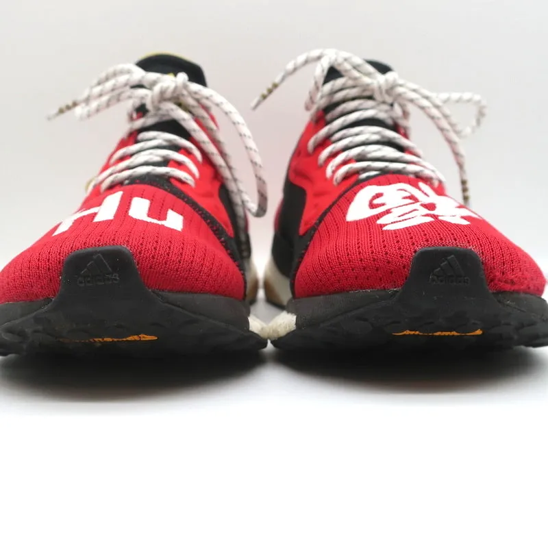 Pharrell x adidas Solar Hu Glide Chinese New Year Sneakers Red Black Size 8.5