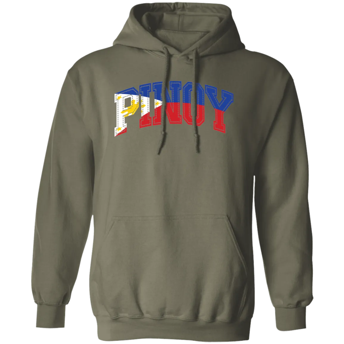Pinoy with Flag Embedded Unisex Pullover Hoodie