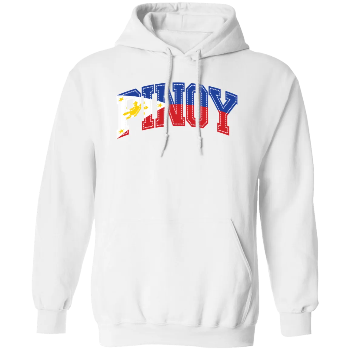 Pinoy with Flag Embedded Unisex Pullover Hoodie