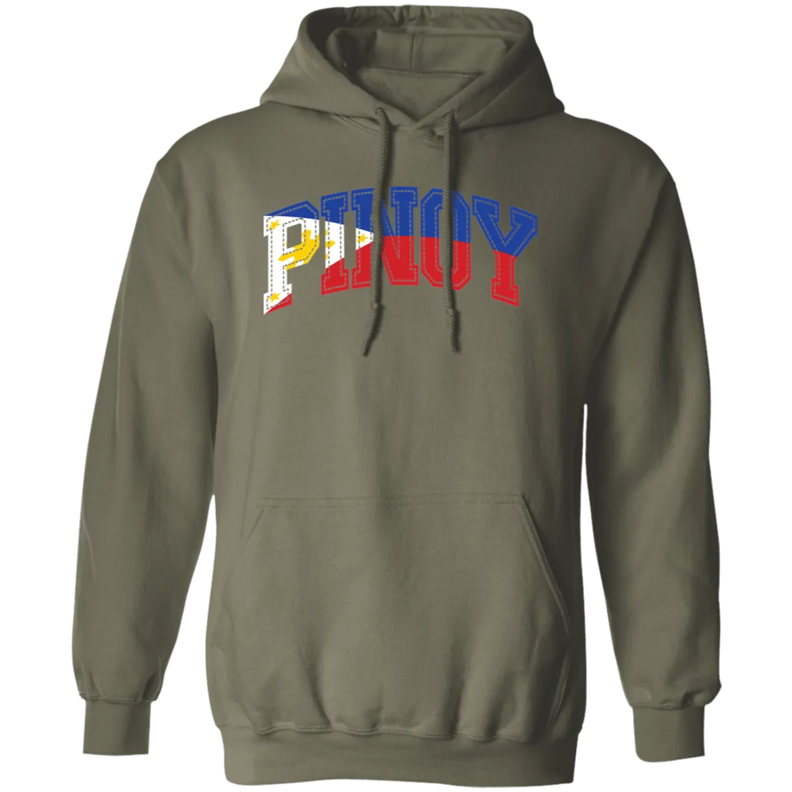 Pinoy with Flag Embedded Unisex Pullover Hoodie