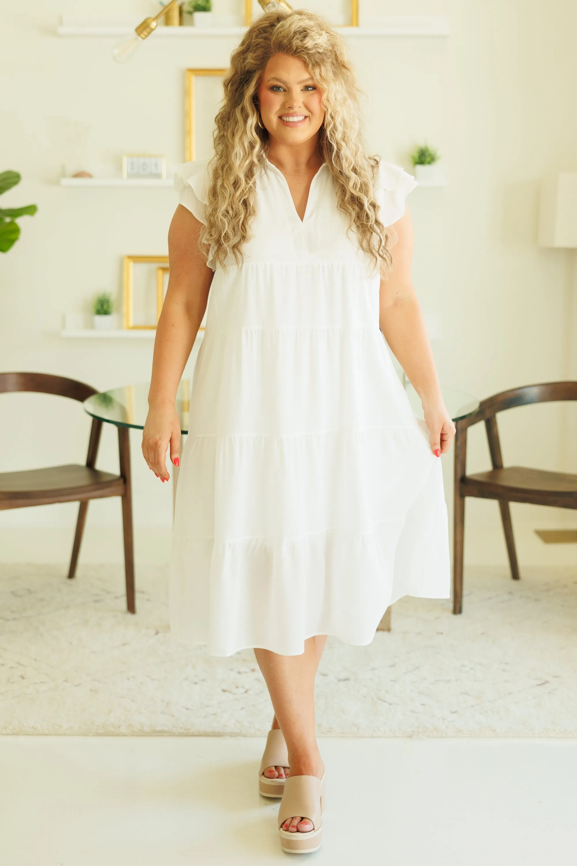 Play Time Dress, White