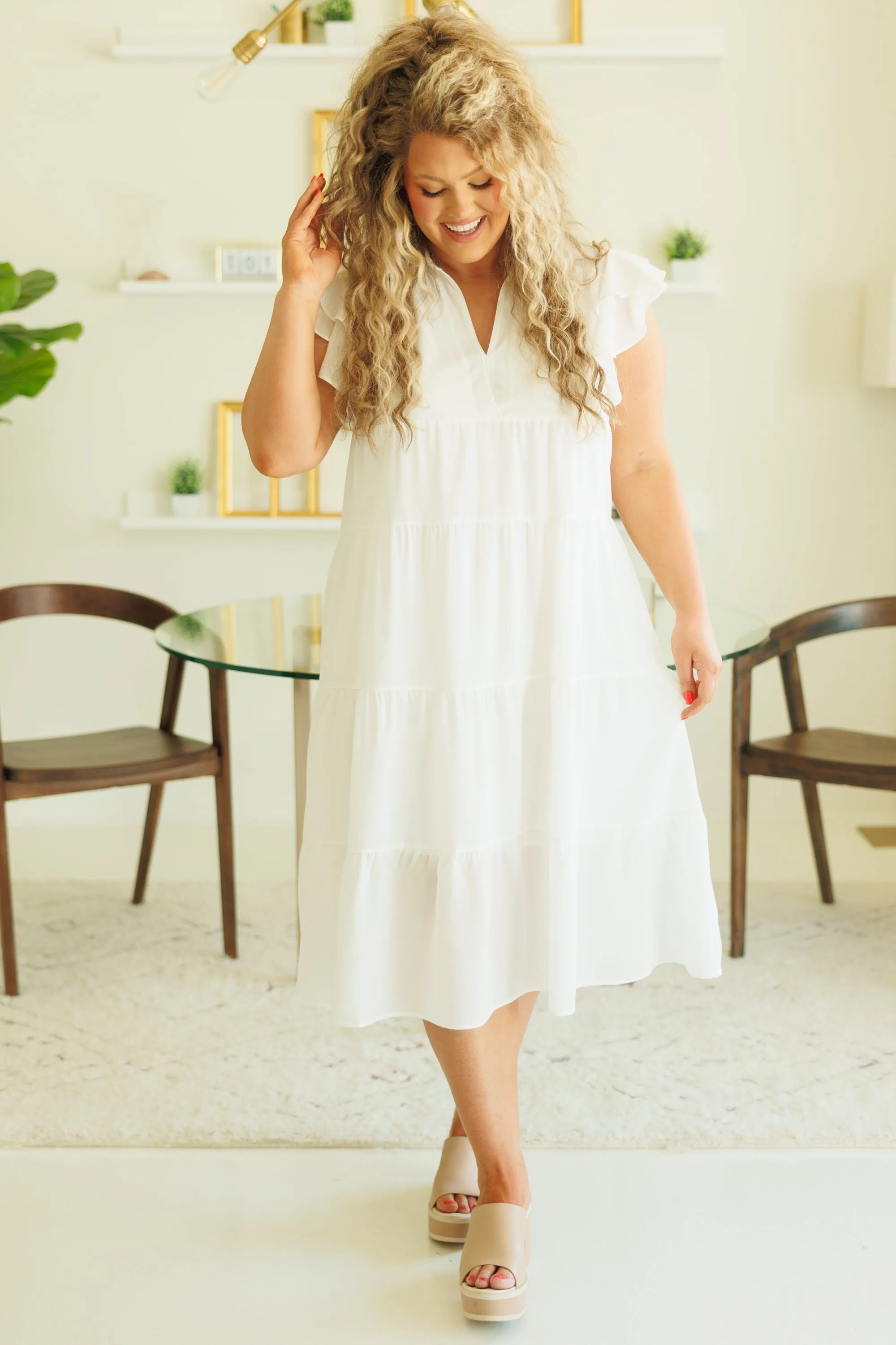 Play Time Dress, White