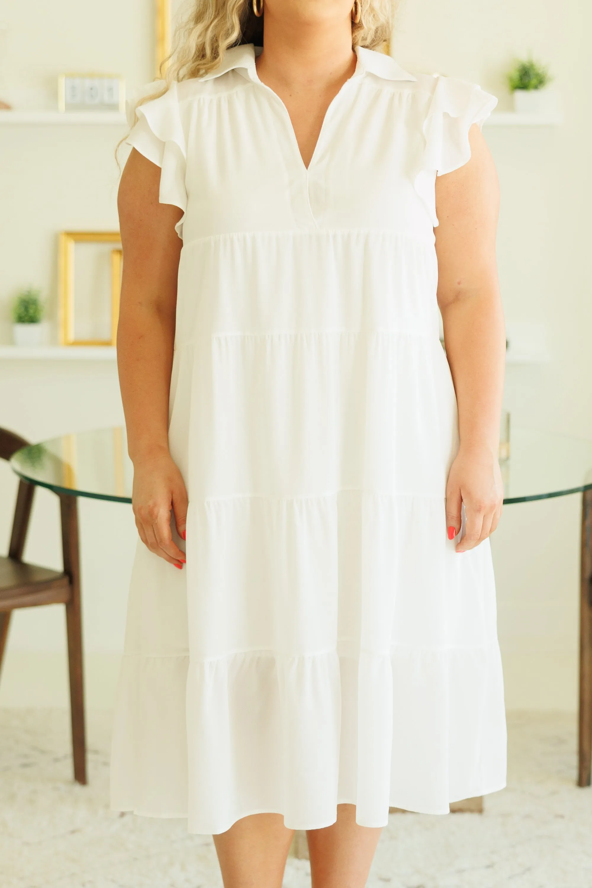 Play Time Dress, White