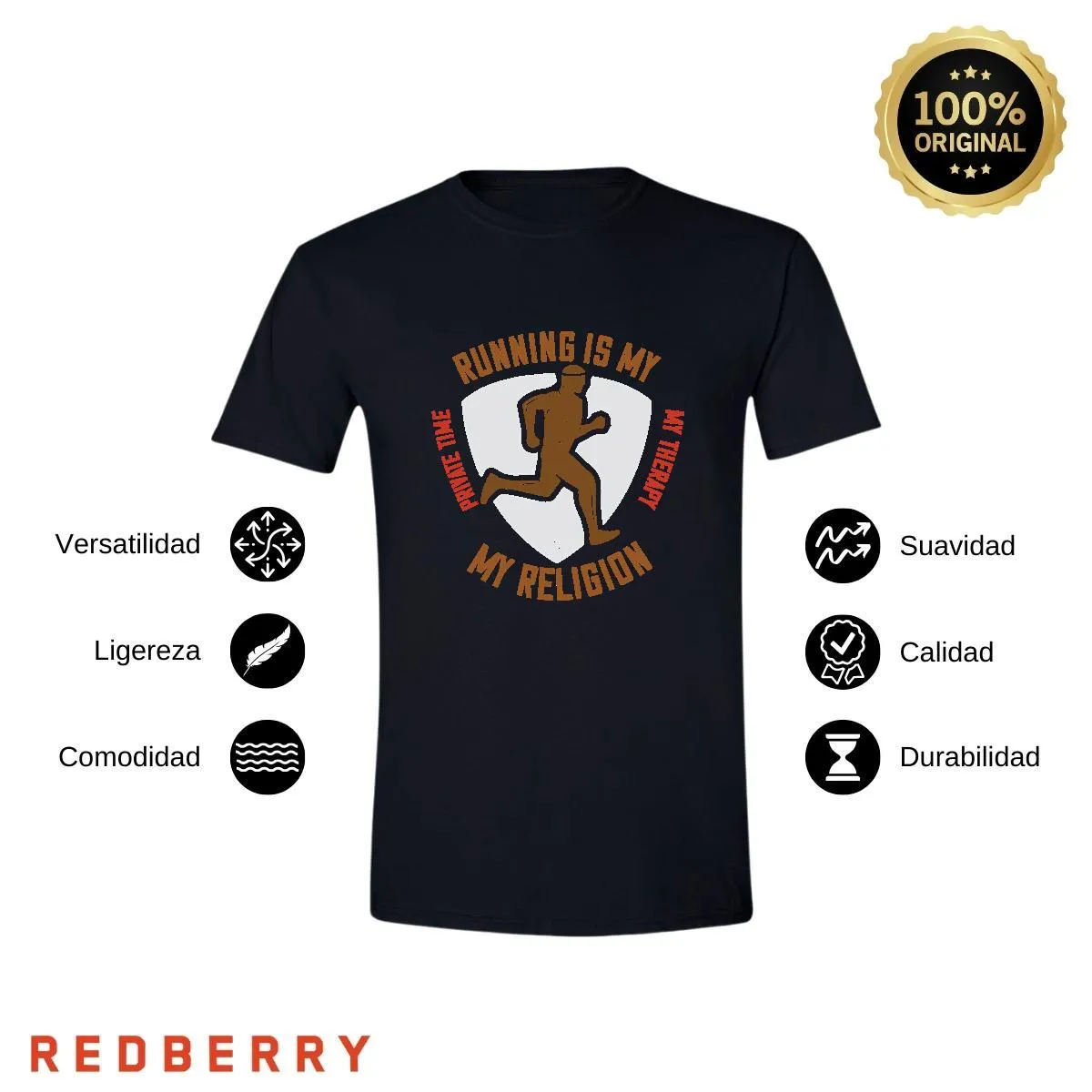 Playera Hombre Running Correr Maratón RN1030
