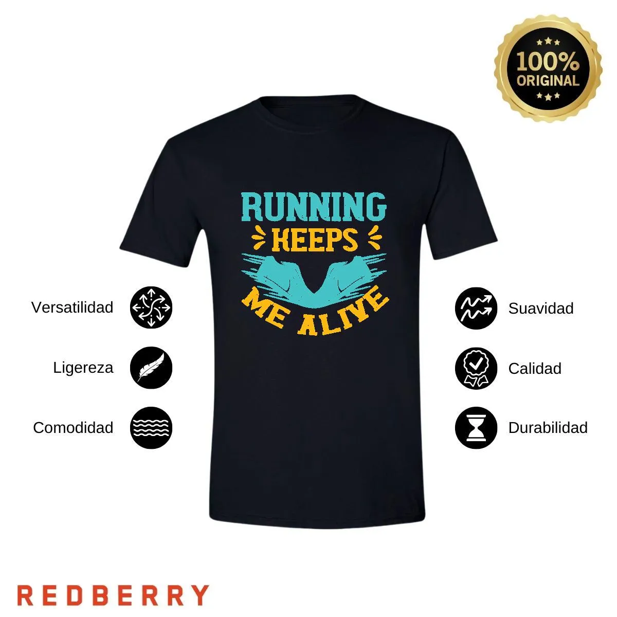 Playera Hombre Running Correr Maratón RN1032