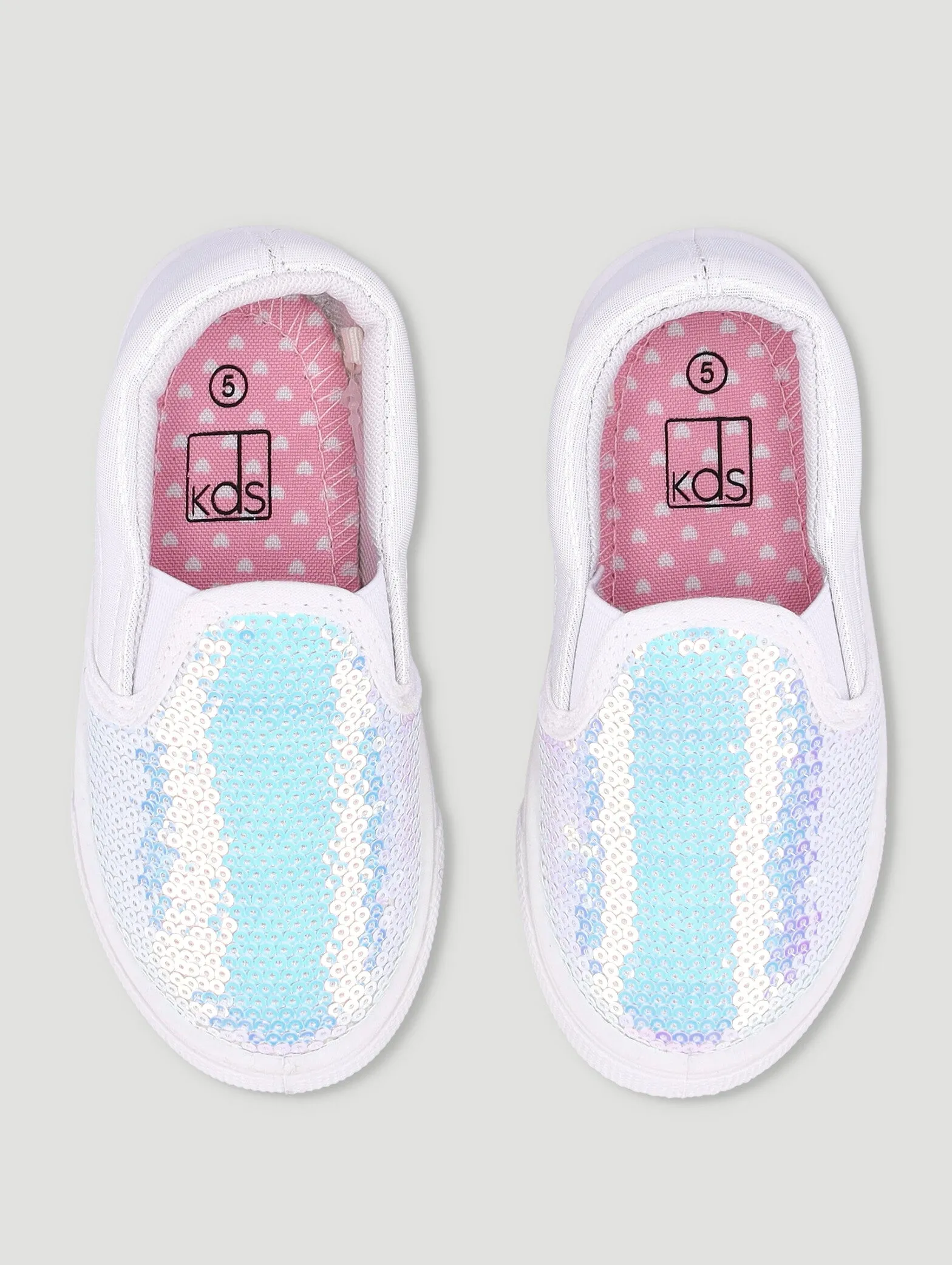 Pre-Girls Glitter Sequin Slip On Shoe